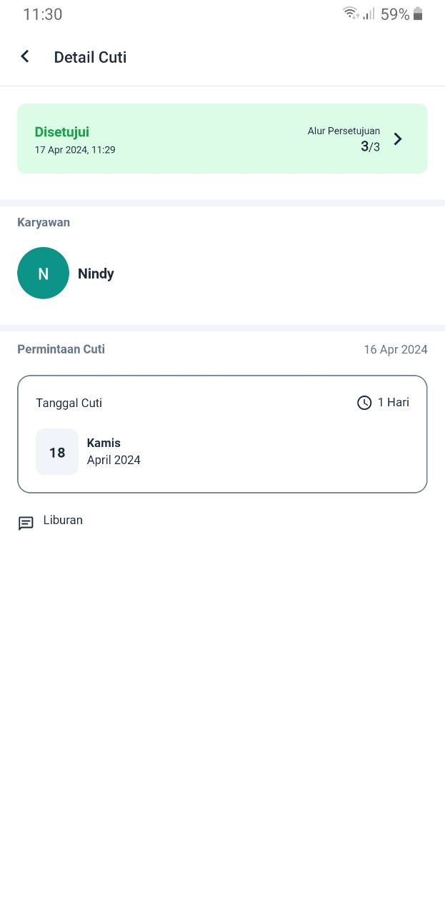 Alur persetujuan page