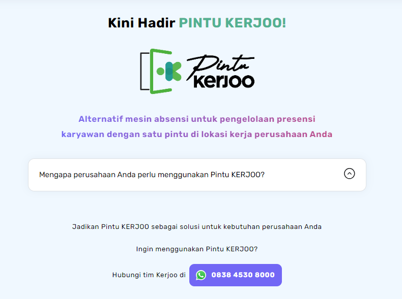 Pintu kerjo page